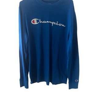 Men’s Champion Blue Long Sleeve Shirt
